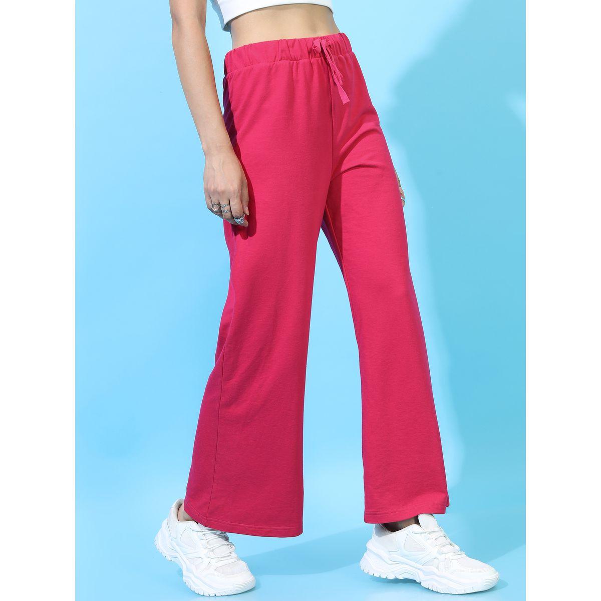 Tokyo Talkies X Styli Solid Flared Trouser with Drawstring-women-clothing-bottoms-trousers-image-6