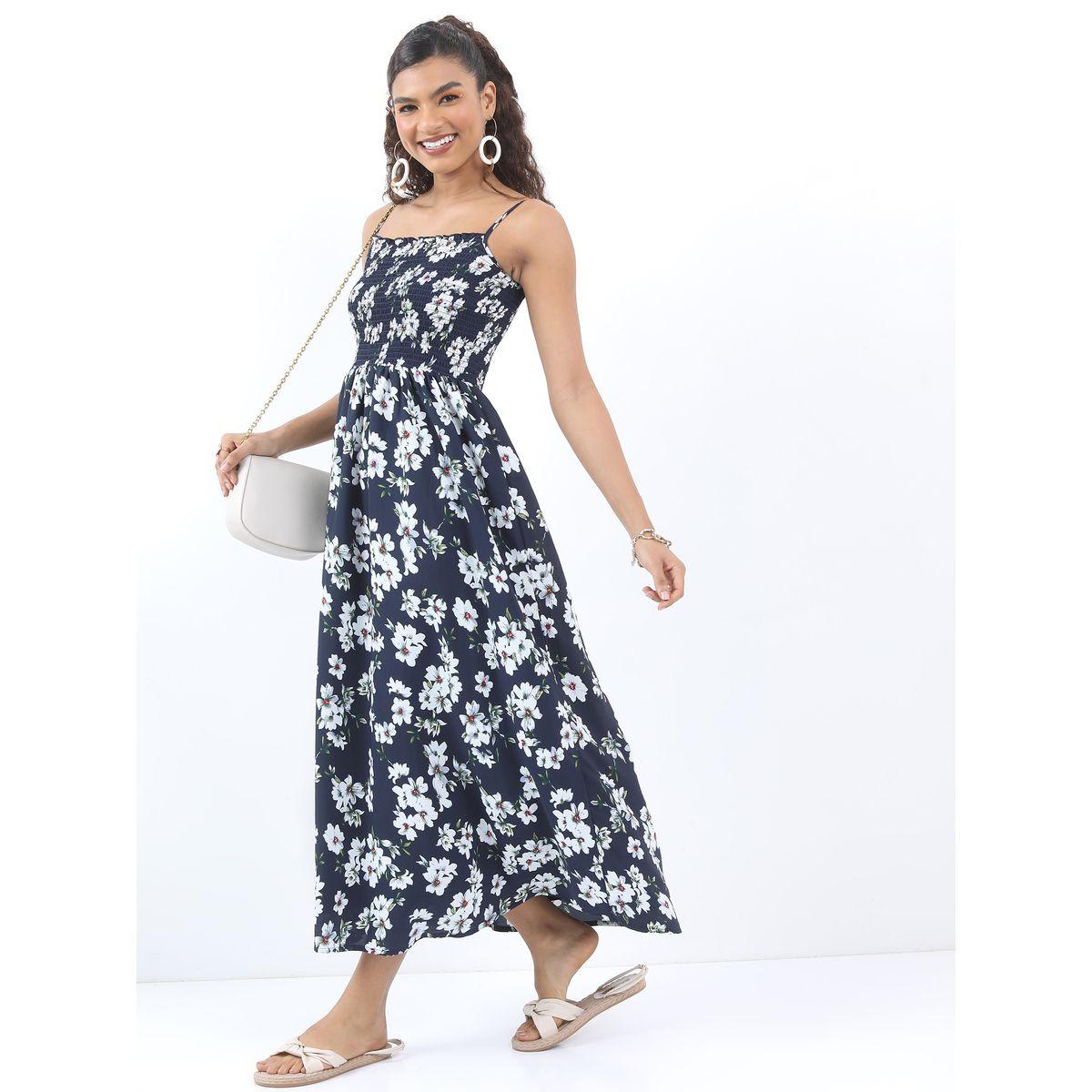 Ketch X Styli Floral Print Square Neck A-Line Maxi Dress-women-clothing-dresses-image-2