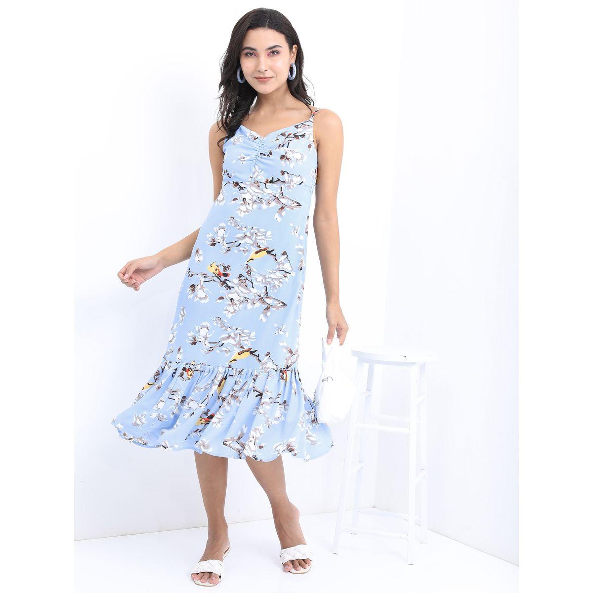 فستان ميدي مطبع بزهور كيتش × ستايلي-women-clothing-dresses-image-1