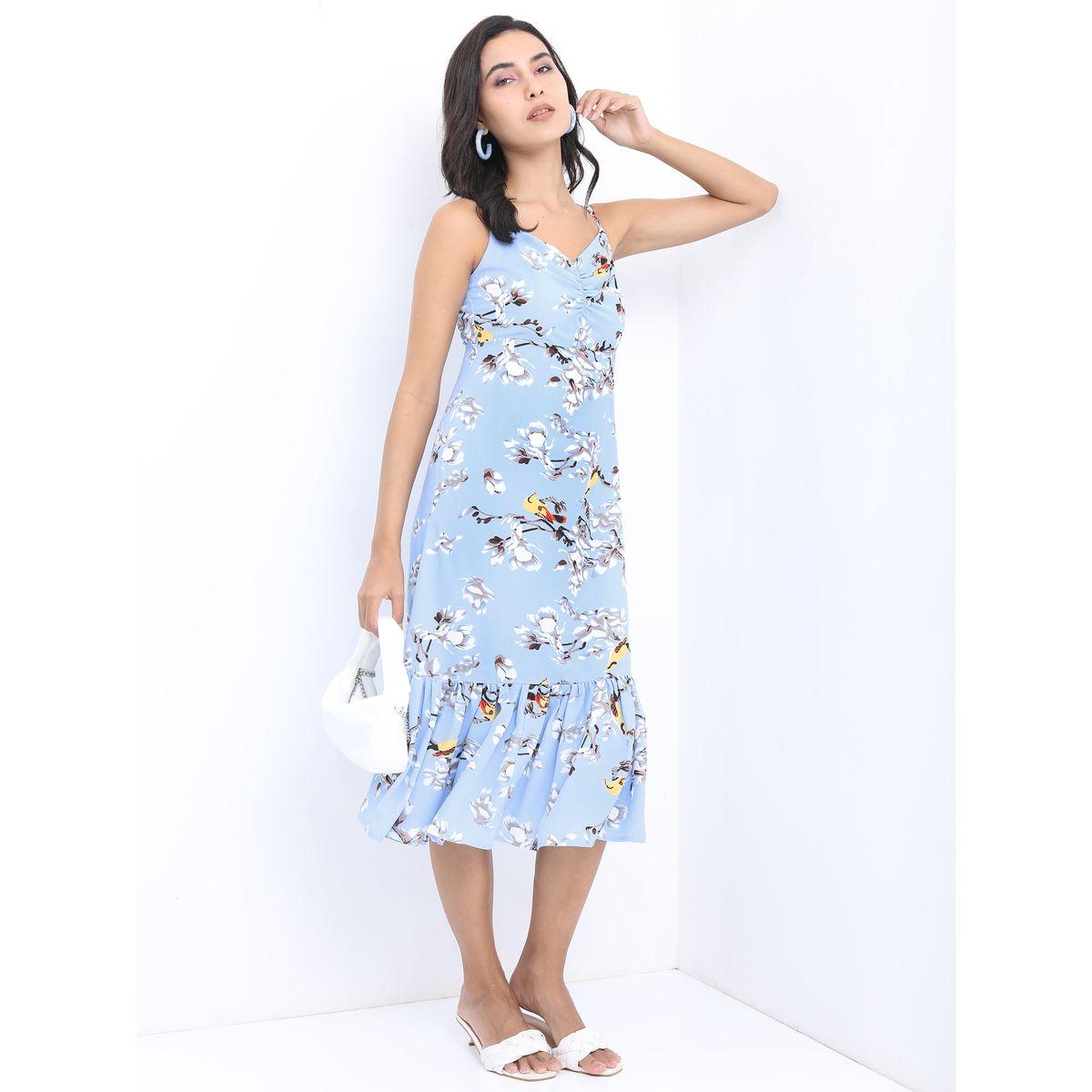 فستان ميدي مطبع بزهور كيتش × ستايلي-women-clothing-dresses-image-5