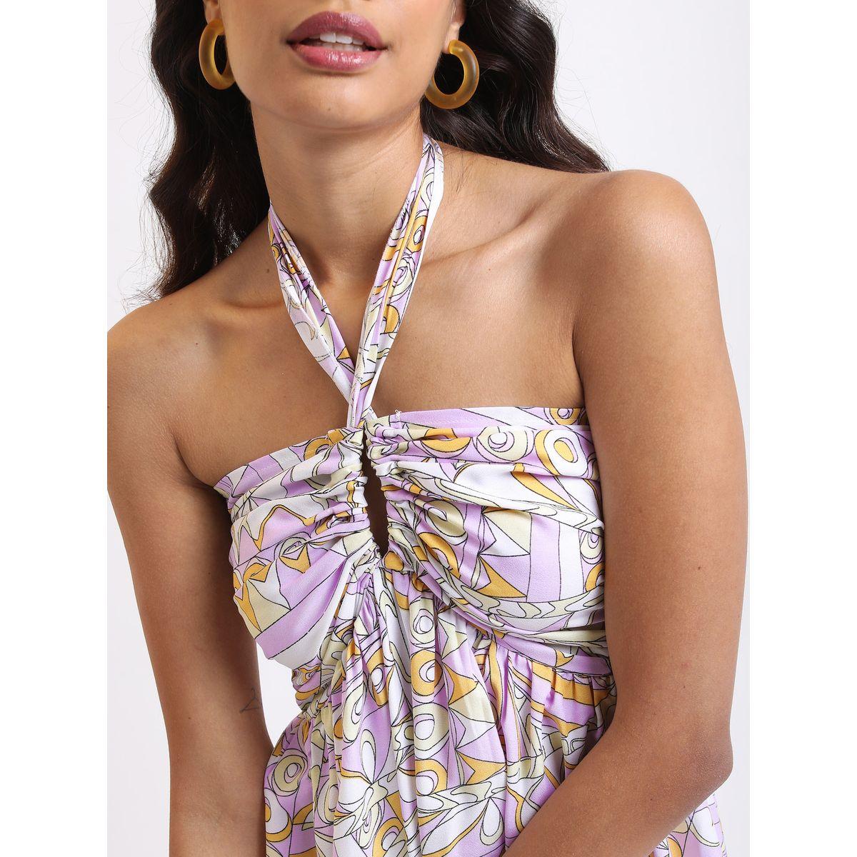 Ketch X Styli Geo Print Halter Neck Smocked Maxi Dress-women-clothing-dresses-image-4