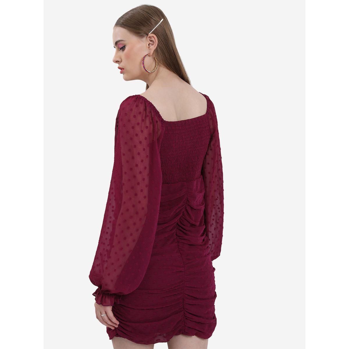 فستان قصير باكمام بالون كيتش × ستايلي-women-clothing-dresses-image-3
