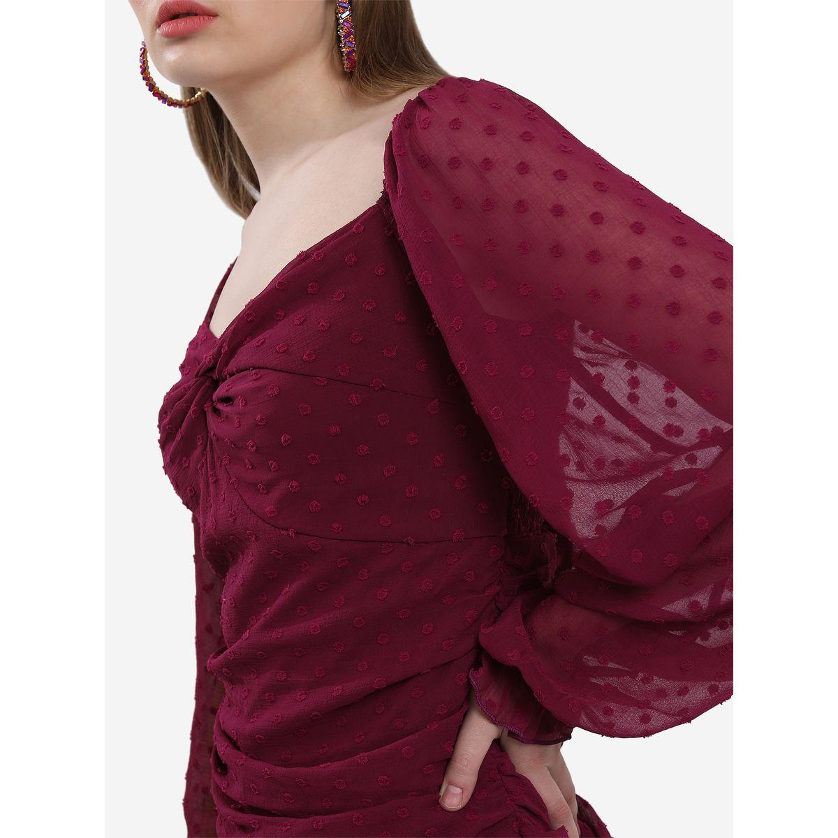 فستان قصير باكمام بالون كيتش × ستايلي-women-clothing-dresses-image-5