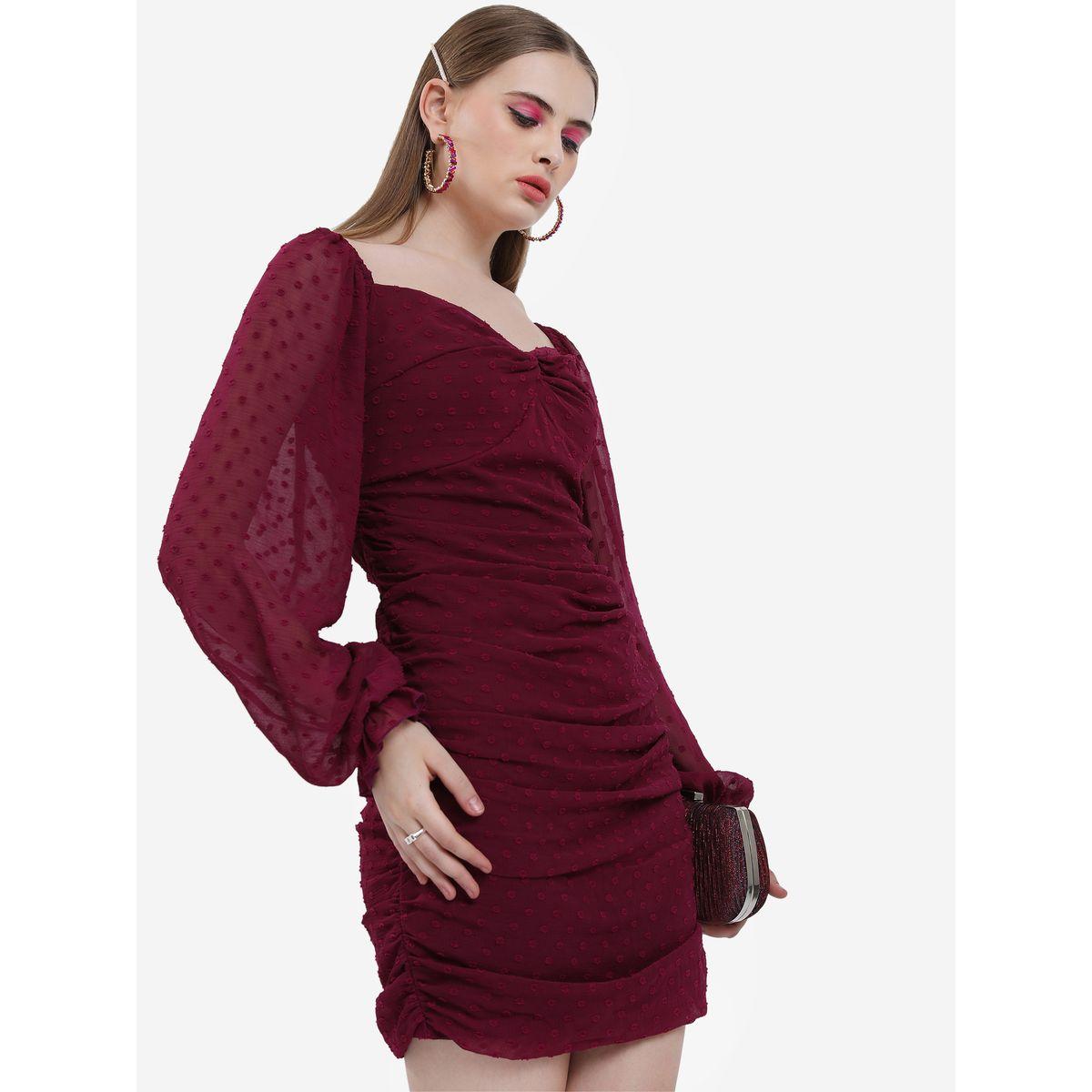 فستان قصير باكمام بالون كيتش × ستايلي-women-clothing-dresses-image-6
