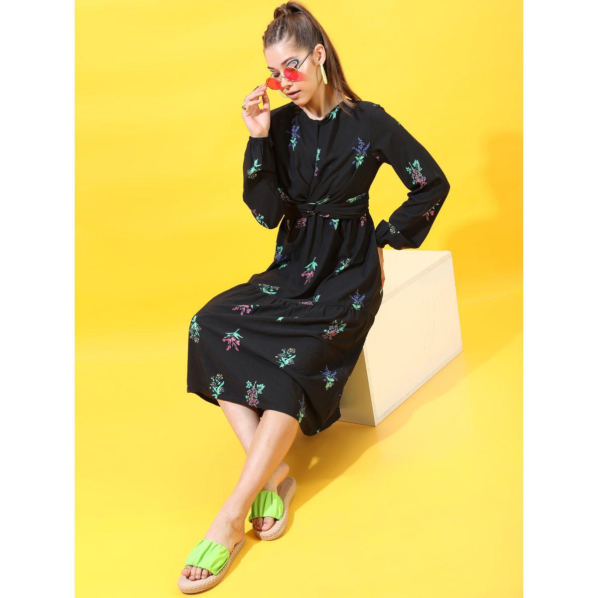 Tokyo Talkies X Styli Floral Print Tiered Midi Dress-women-clothing-dresses-image-1