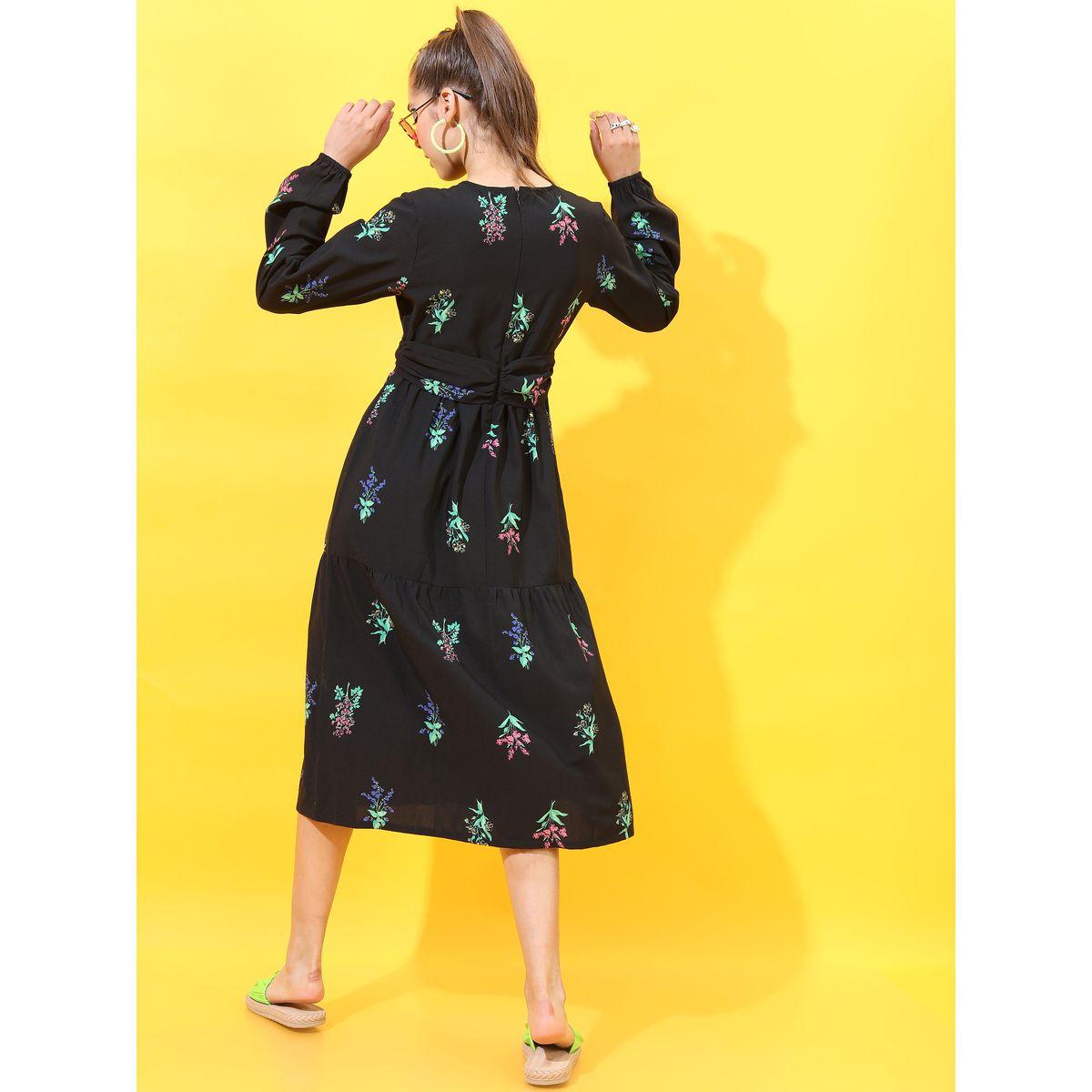 فستان ميدي مطبع بزهور طوكيو توكيز × ستايلي-women-clothing-dresses-image-3