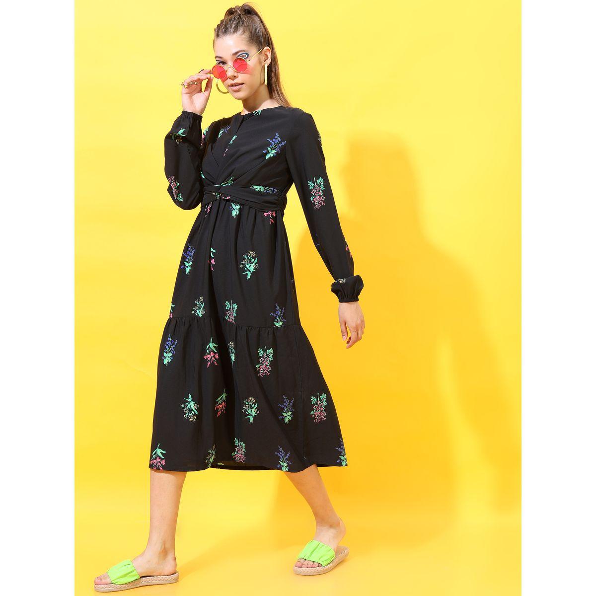 Tokyo Talkies X Styli Floral Print Tiered Midi Dress-women-clothing-dresses-image-5