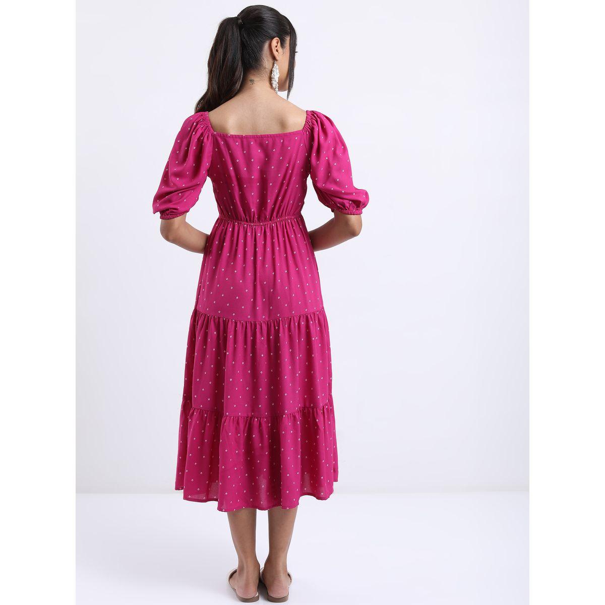 Vishudh X Styli Polka Dot Print Sweetheart Neck Tiered Midi Dress-women-clothing-dresses-image-3