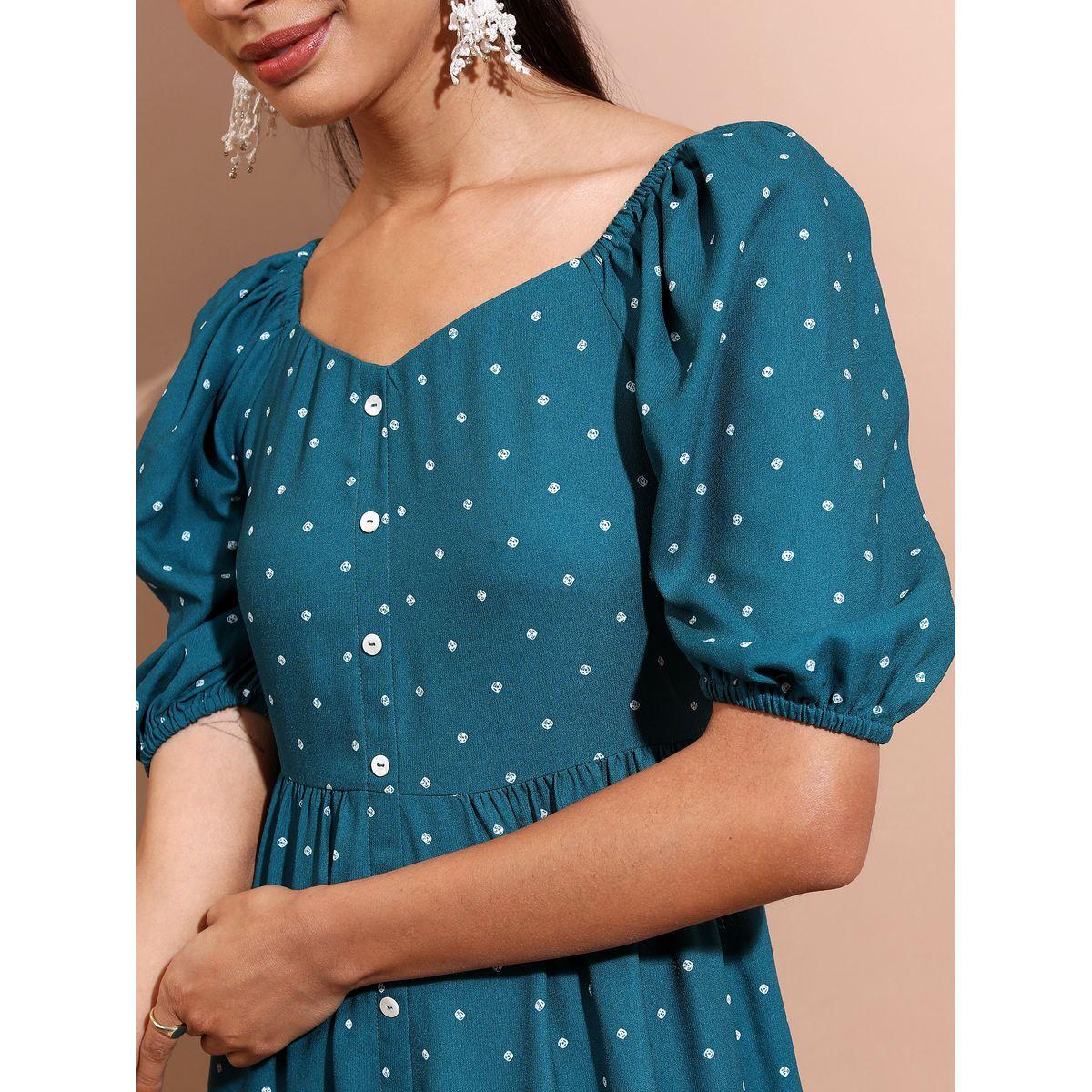 Vishudh X Styli Polka Dot Print Sweetheart Neck Tiered Midi Dress-women-clothing-dresses-image-4