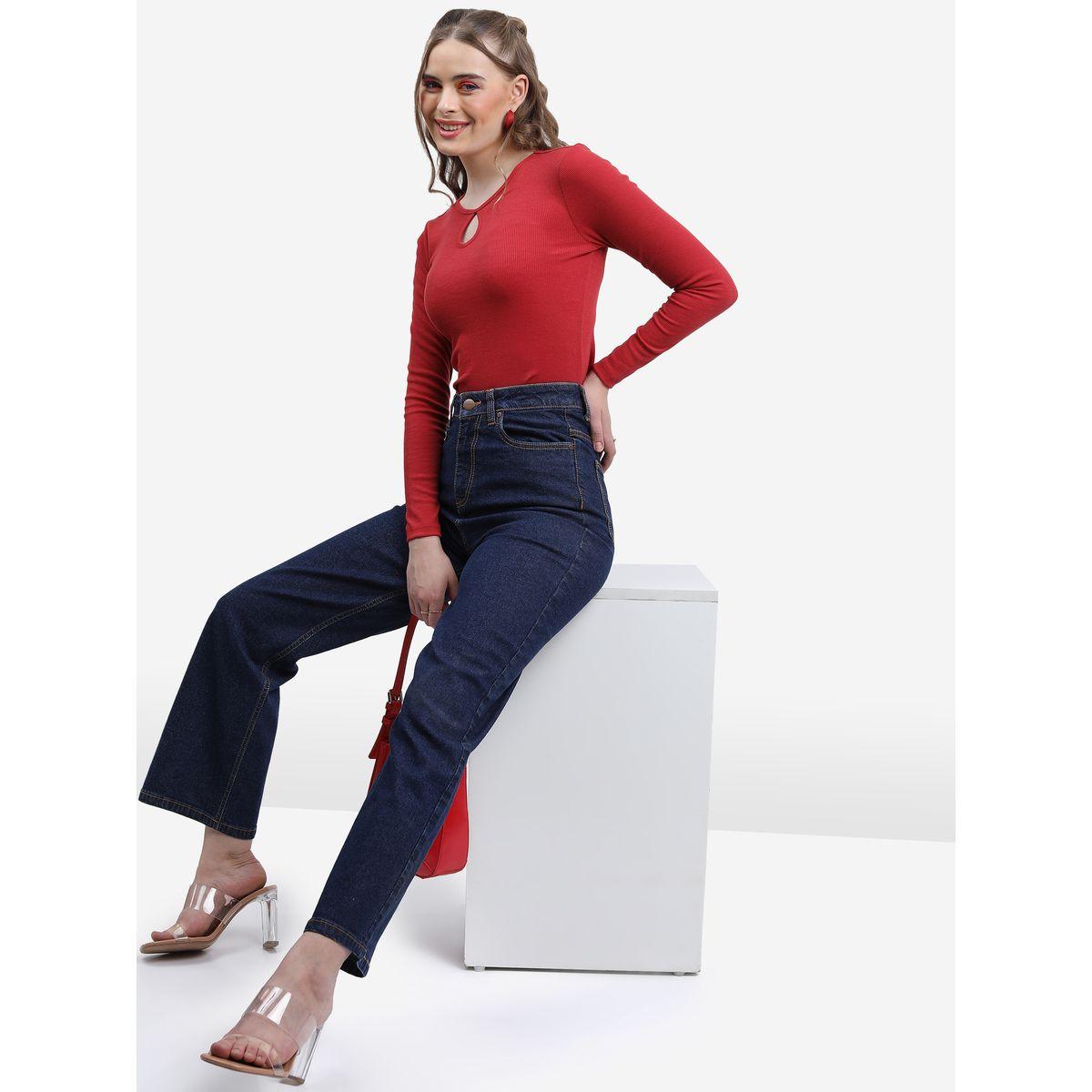 Ketch X Styli High Rise Flared Jeans-women-clothing-bottoms-jeans-image-2