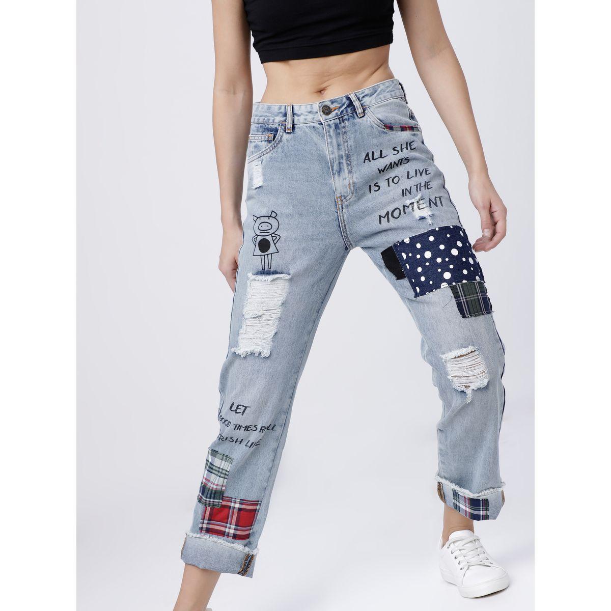 جينز بوي فريند بتفاصيل خياطة طوكيو توكيز × ستايلي-women-clothing-bottoms-jeans-image-1