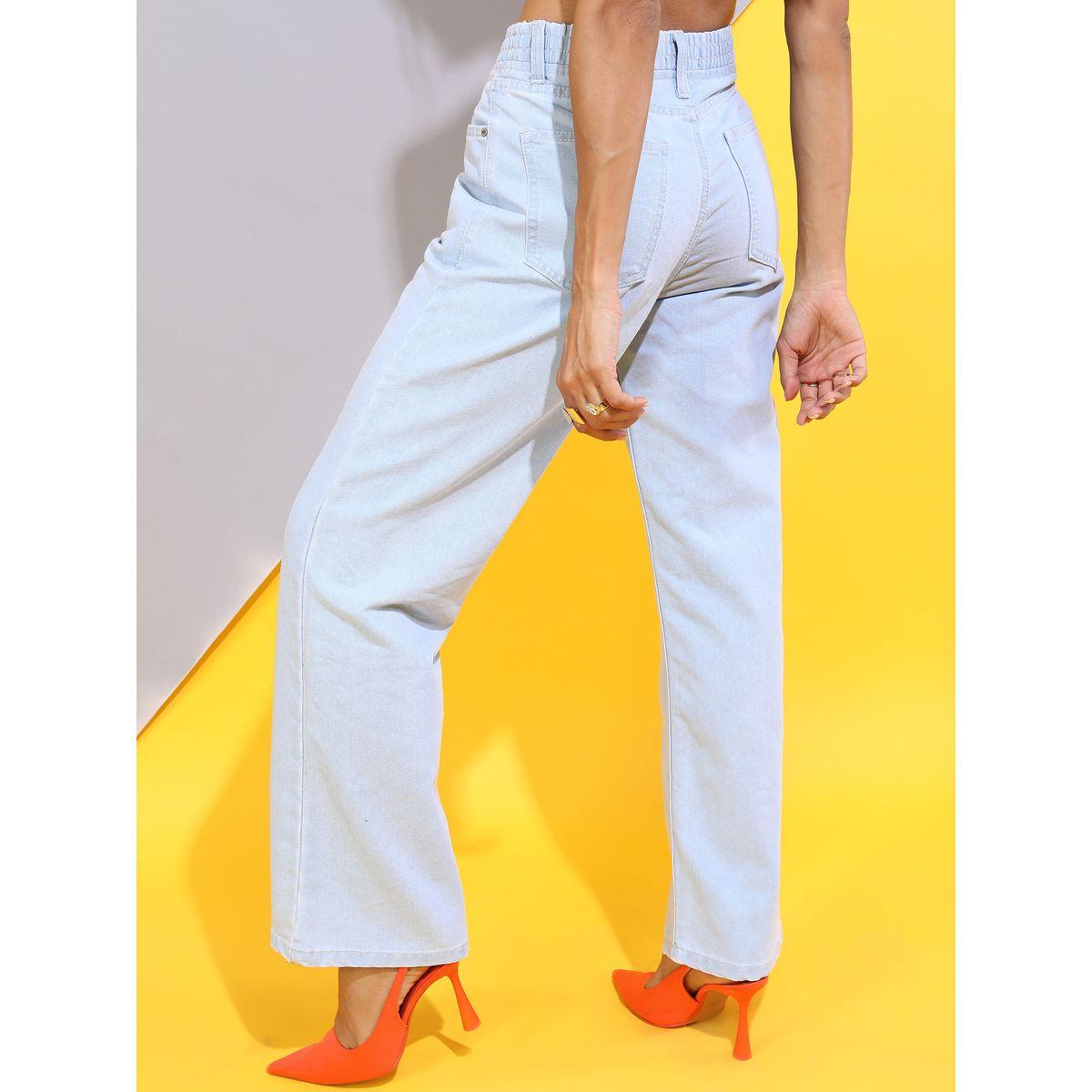 جينز كاجوال بخصر متوسط طوكيو توكيز × ستايلي-women-clothing-bottoms-jeans-image-3