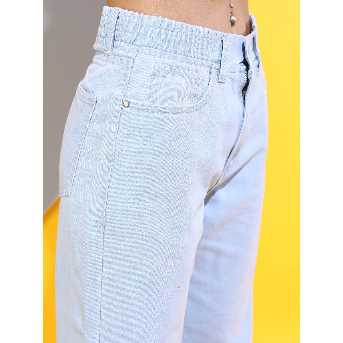 جينز كاجوال بخصر متوسط طوكيو توكيز × ستايلي-women-clothing-bottoms-jeans-image-4
