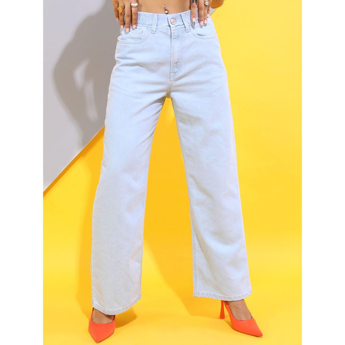 جينز كاجوال بخصر متوسط طوكيو توكيز × ستايلي-women-clothing-bottoms-jeans-image-5