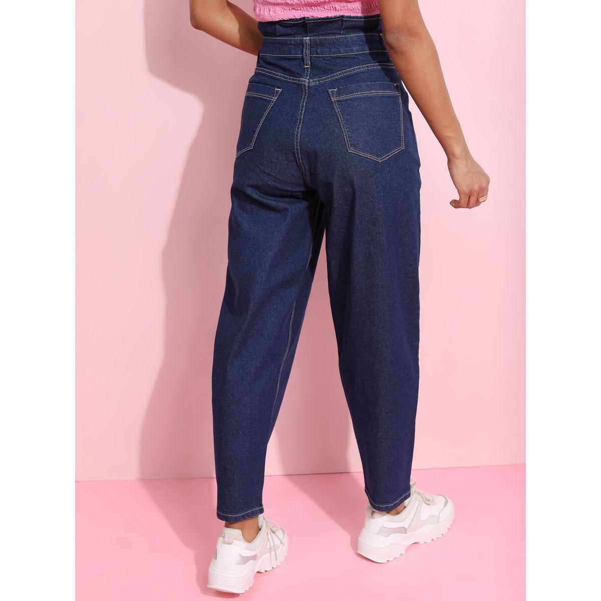 Tokyo Talkies X Styli High Rise Stitch Detail Relaxed Fit Jeans-women-clothing-bottoms-jeans-image-3