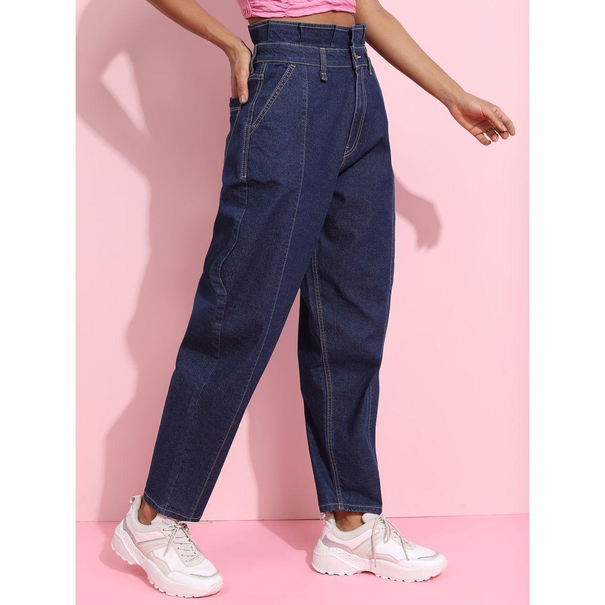 جينز بقصة مريحة وتداخل درزات طوكيو توكيز × ستايلي-women-clothing-bottoms-jeans-image-6
