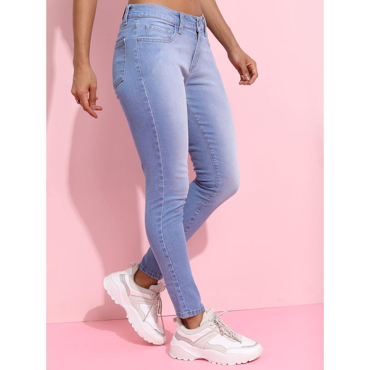 جينز بقصة ضيقة وخصر متوسط طوكيو توكيز × ستايلي-women-clothing-bottoms-jeans-image-6
