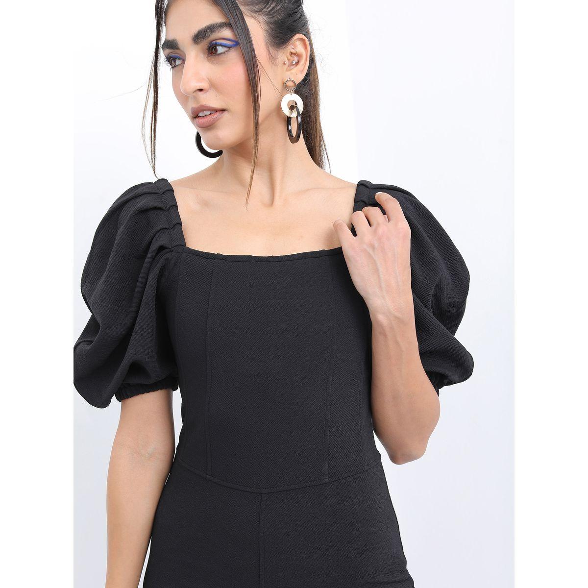 Ketch X Styli Square Neck Wide Leg Jumpsuit with Puff Sleeve-women-clothing-jumpsuits-image-4