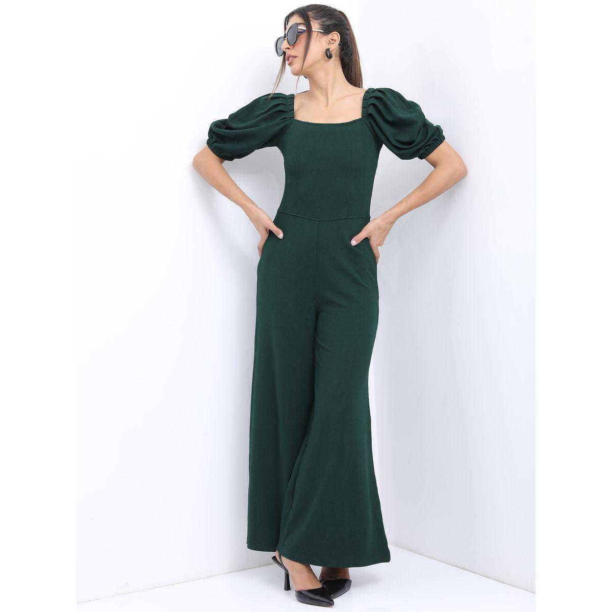 Ketch X Styli Square Neck Wide Leg Jumpsuit with Puff Sleeve-women-clothing-jumpsuits-image-2