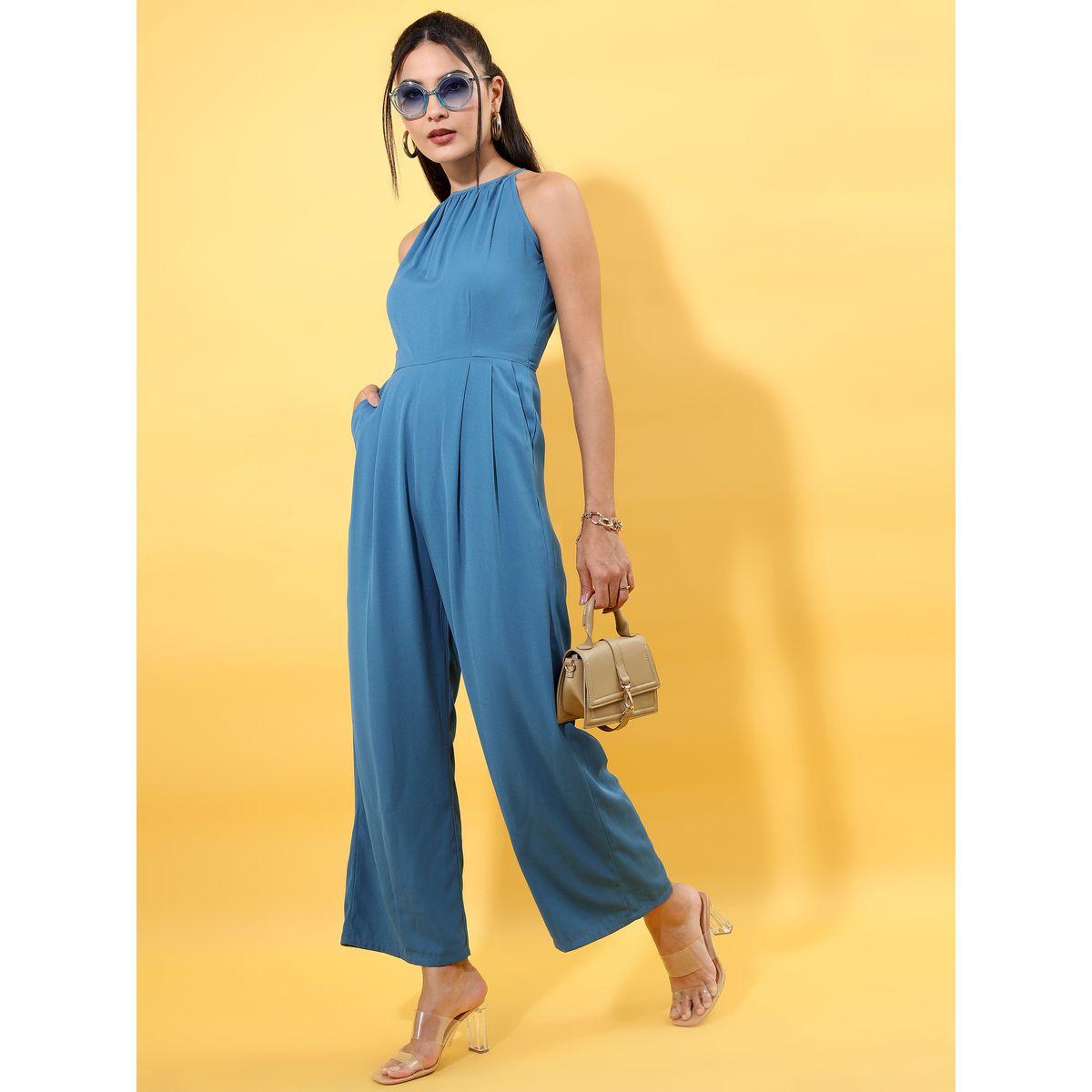 جمبسوت بأرجل واسعة وياقة هولتر طوكيو توكيز × ستايلي-women-clothing-jumpsuits-image-2