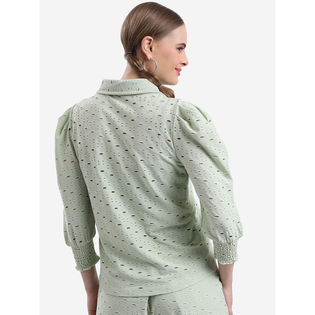 Ketch X Styli Broderie Smocked Cuff Shirt-women-clothing-shirtsandblouses-shirts-image-3