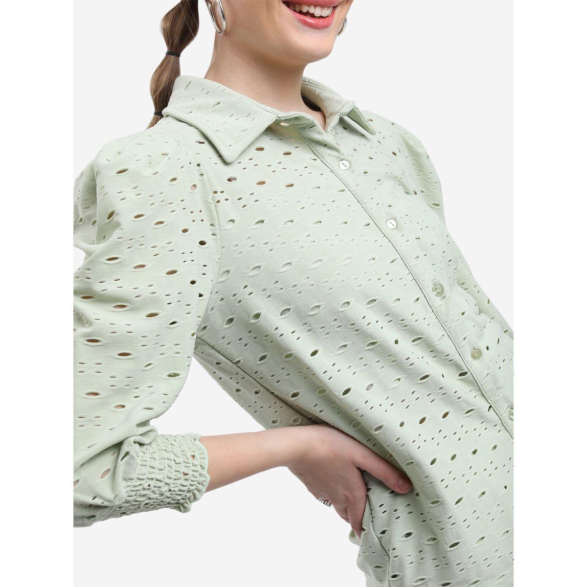 Ketch X Styli Broderie Smocked Cuff Shirt-women-clothing-shirtsandblouses-shirts-image-5
