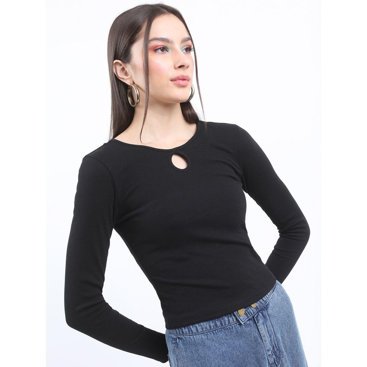 keyhole neck top
