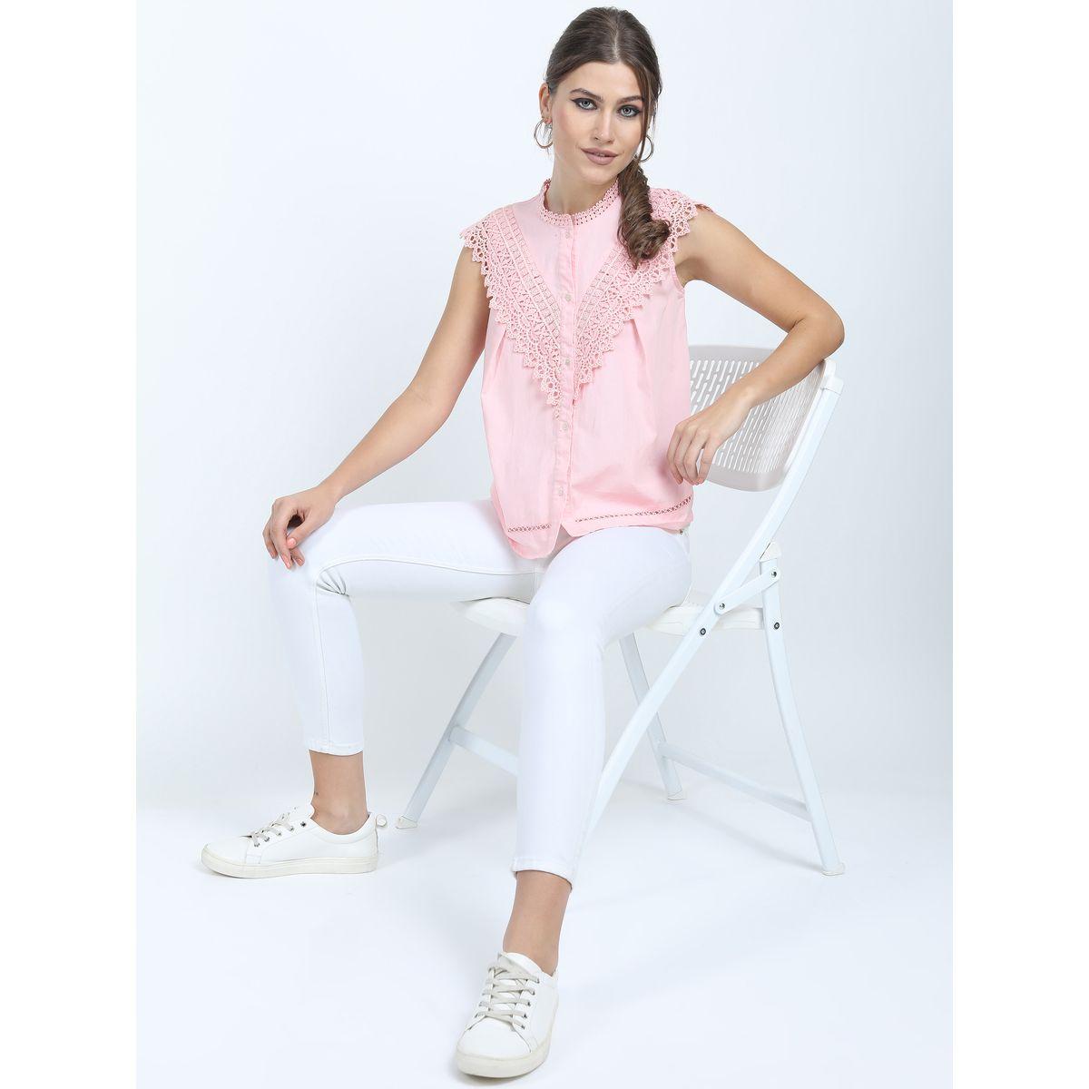 Tokyo Talkies X Styli Cotton Lace Detail Sleeveless Top-women-clothing-shirtsandblouses-blouses-image-2