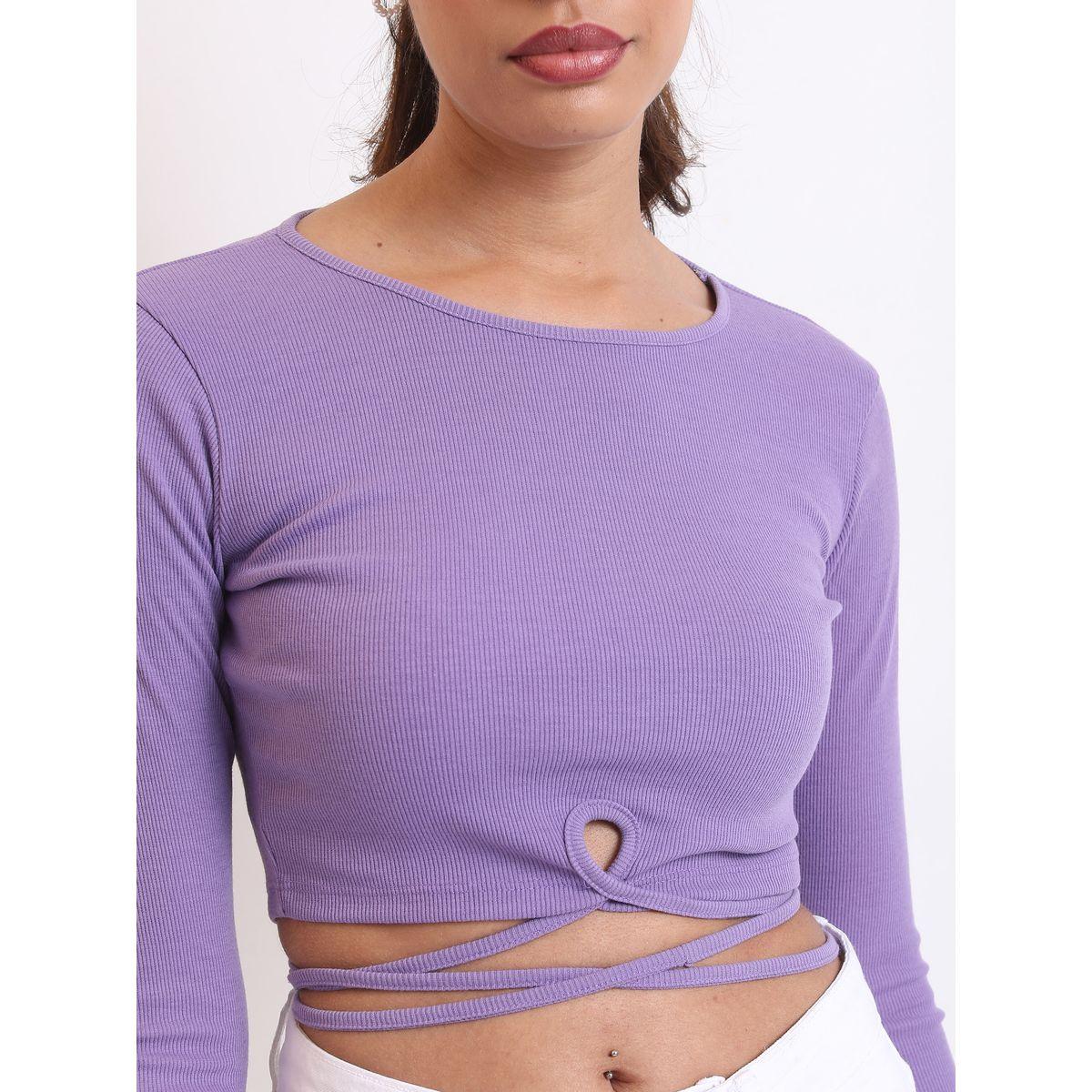 بلوزة قصيرة مضلعة بأربطة طوكيو توكيز × ستايلي-women-clothing-shirtsandblouses-blouses-image-5
