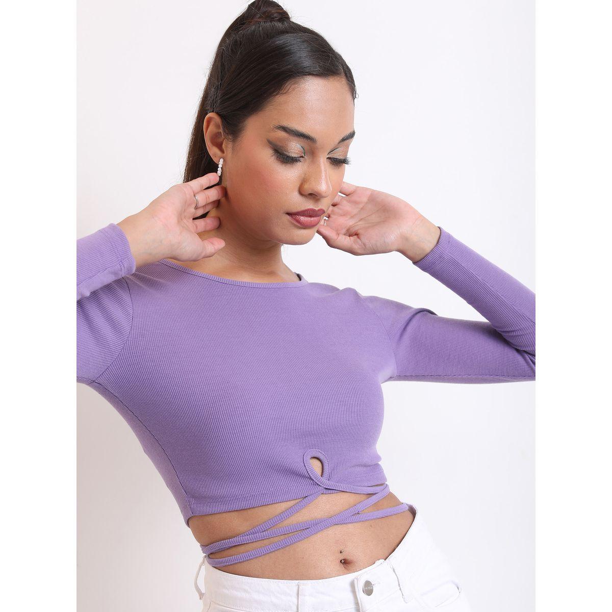 بلوزة قصيرة مضلعة بأربطة طوكيو توكيز × ستايلي-women-clothing-shirtsandblouses-blouses-image-6