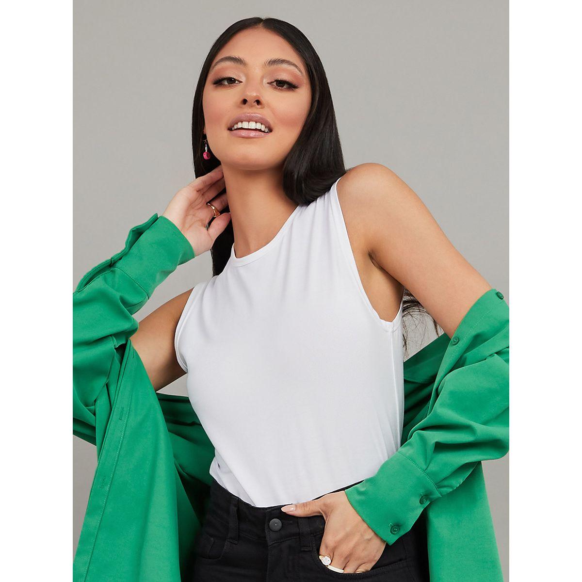 Styli Sleeveless Fitted Regular Length Top-women-clothing-shirtsandblouses-blouses-image-1