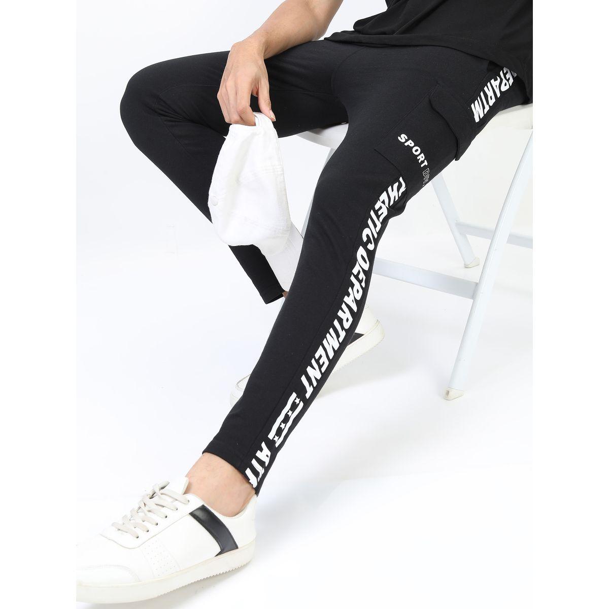 Ketch X Styli Slogan Side Print Slim Fit Joggers-men-clothing-bottoms-joggers-image-1