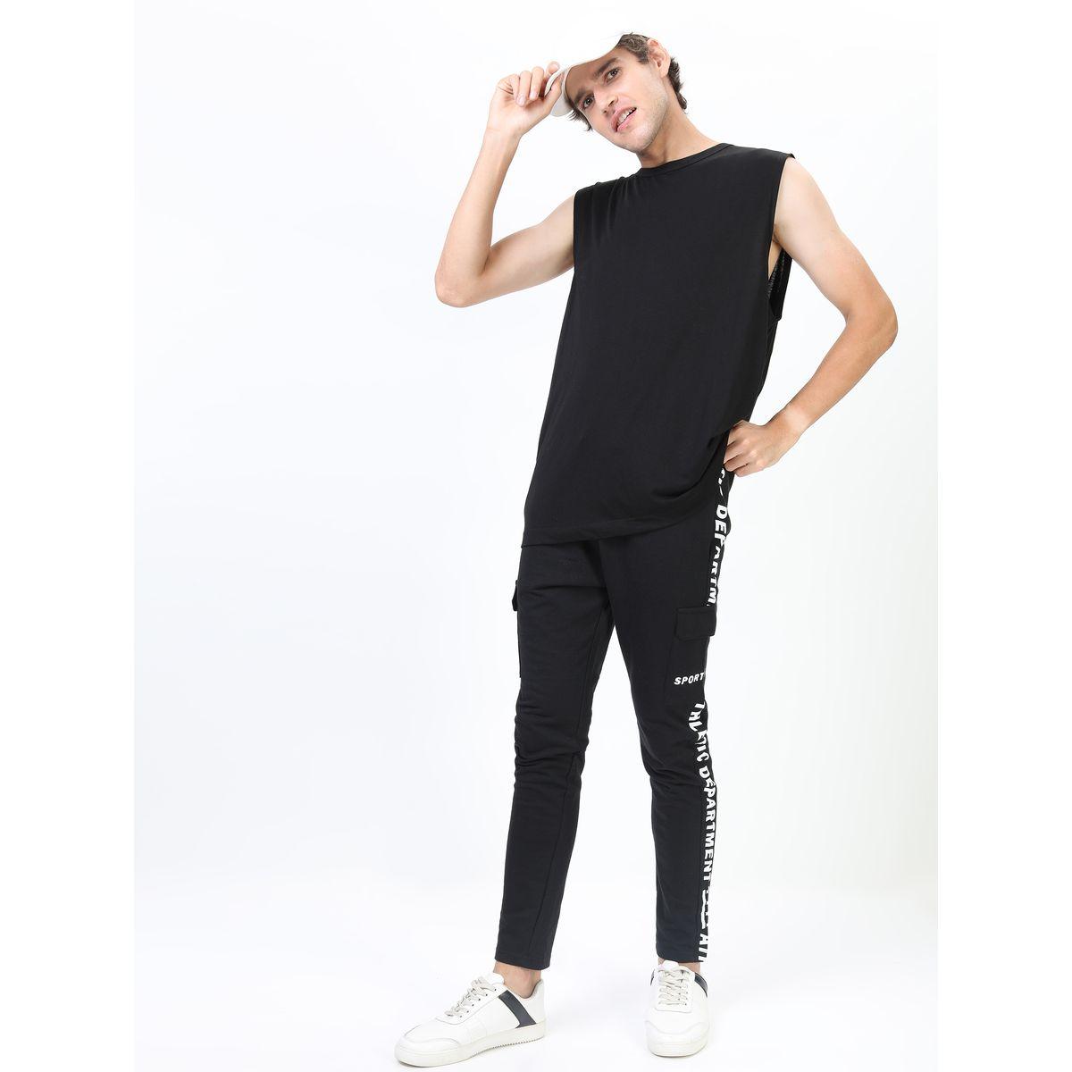 Ketch X Styli Slogan Side Print Slim Fit Joggers-men-clothing-bottoms-joggers-image-2