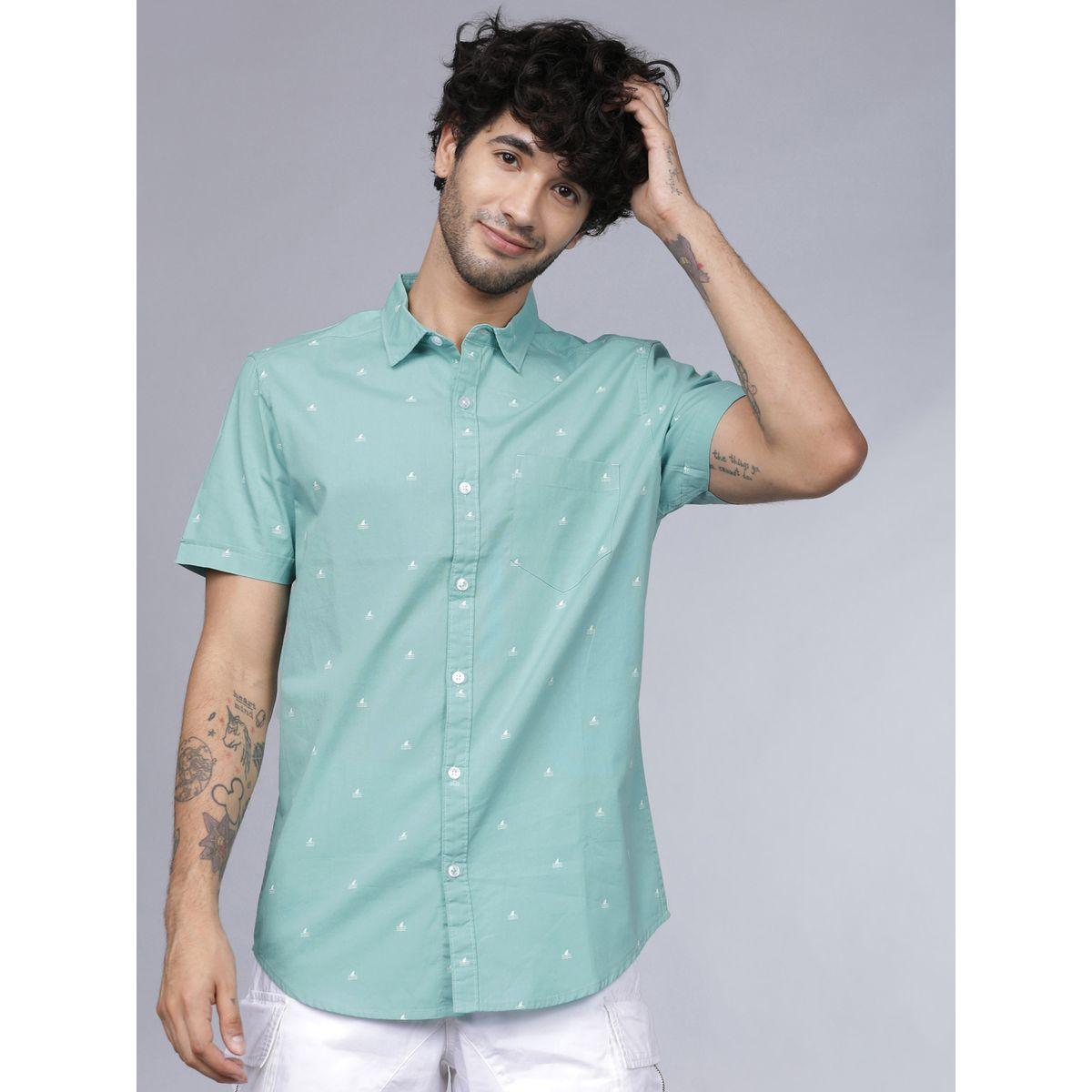 Highlander X Styli Printed Slim Fit Casual Shirt-men-clothing-shirts-image-1