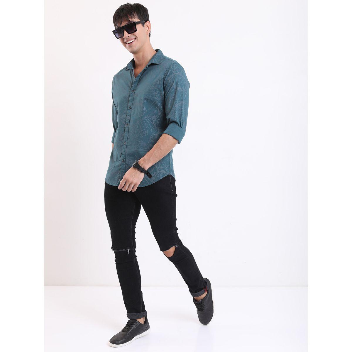 قميص كاجوال بقصة سليم فت هايلاندر × ستايلي-men-clothing-shirts-image-2