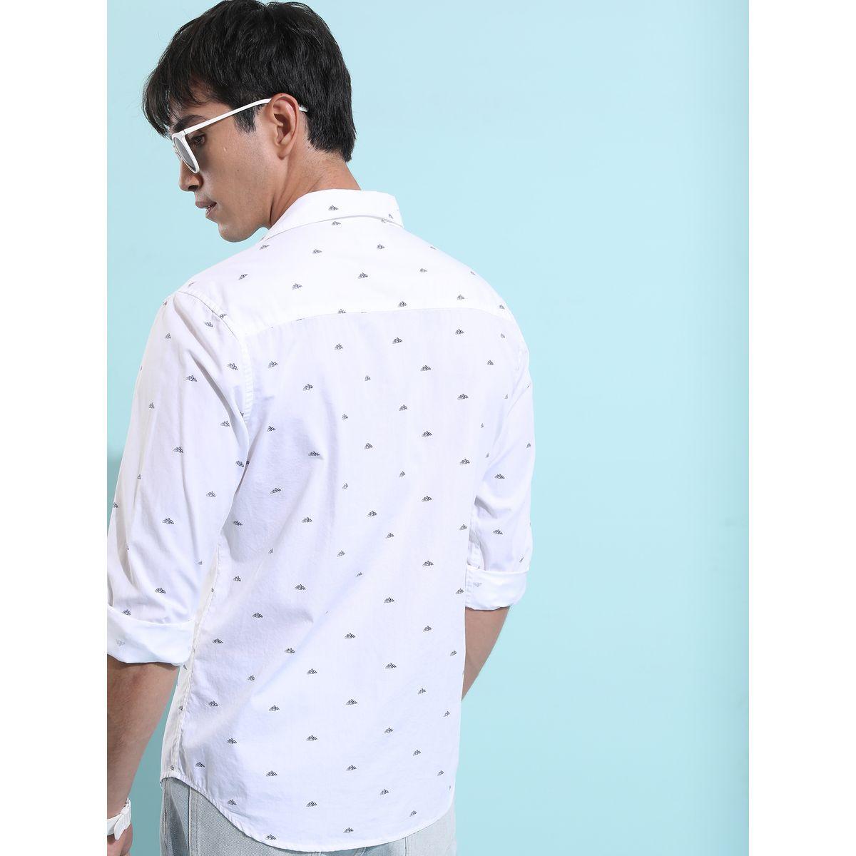 Highlander X Styli Ditsy Print Slim Fit Casual Shirt-men-clothing-shirts-image-3