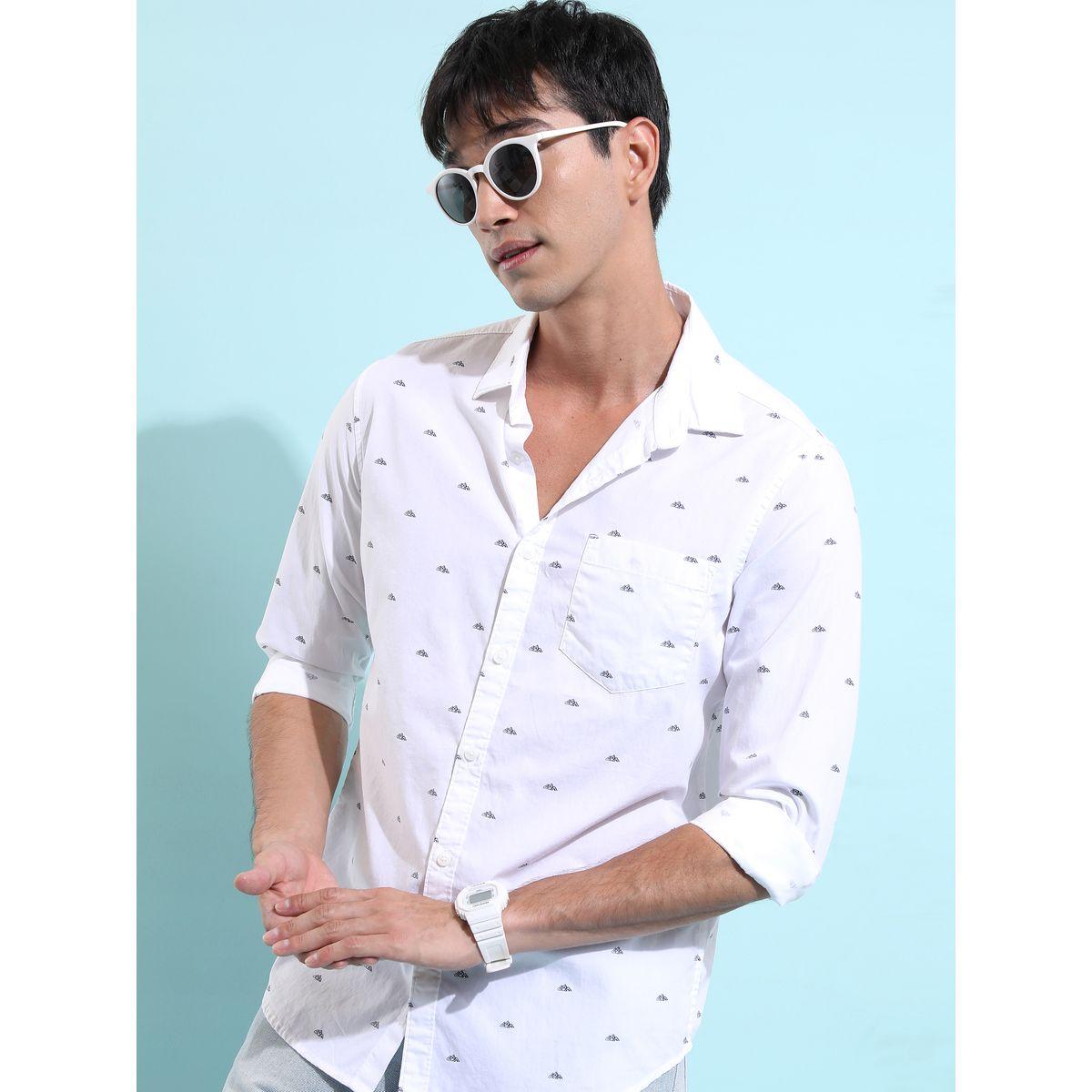 Highlander X Styli Ditsy Print Slim Fit Casual Shirt-men-clothing-shirts-image-4