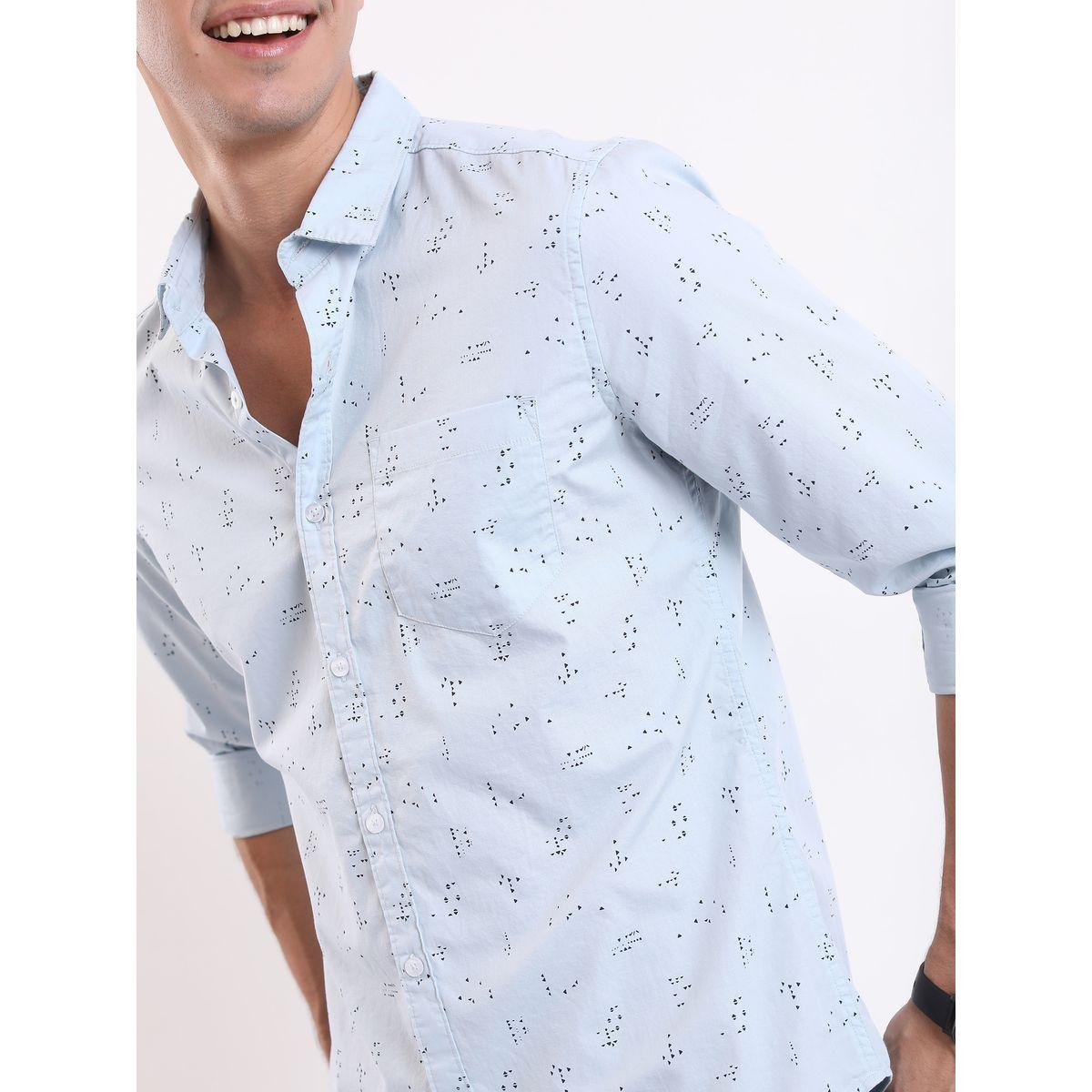 Highlander X Styli Ditsy Print Slim Fit Casual Shirt-men-clothing-shirts-image-5