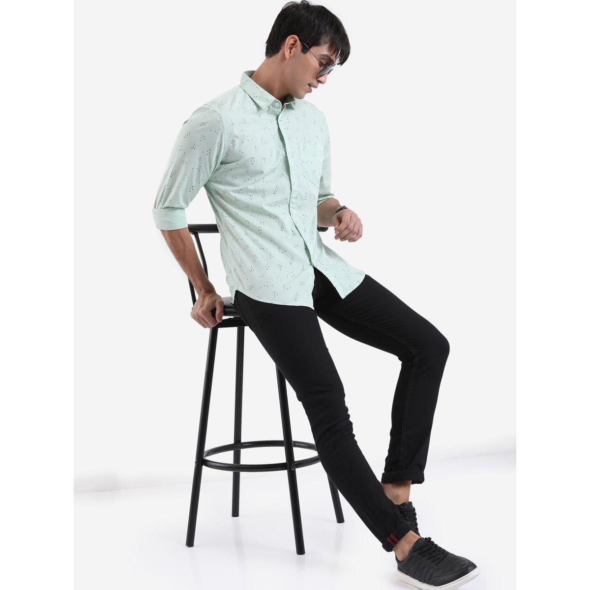 Highlander X Styli Ditsy Print Slim Fit Casual Shirt-men-clothing-shirts-image-2