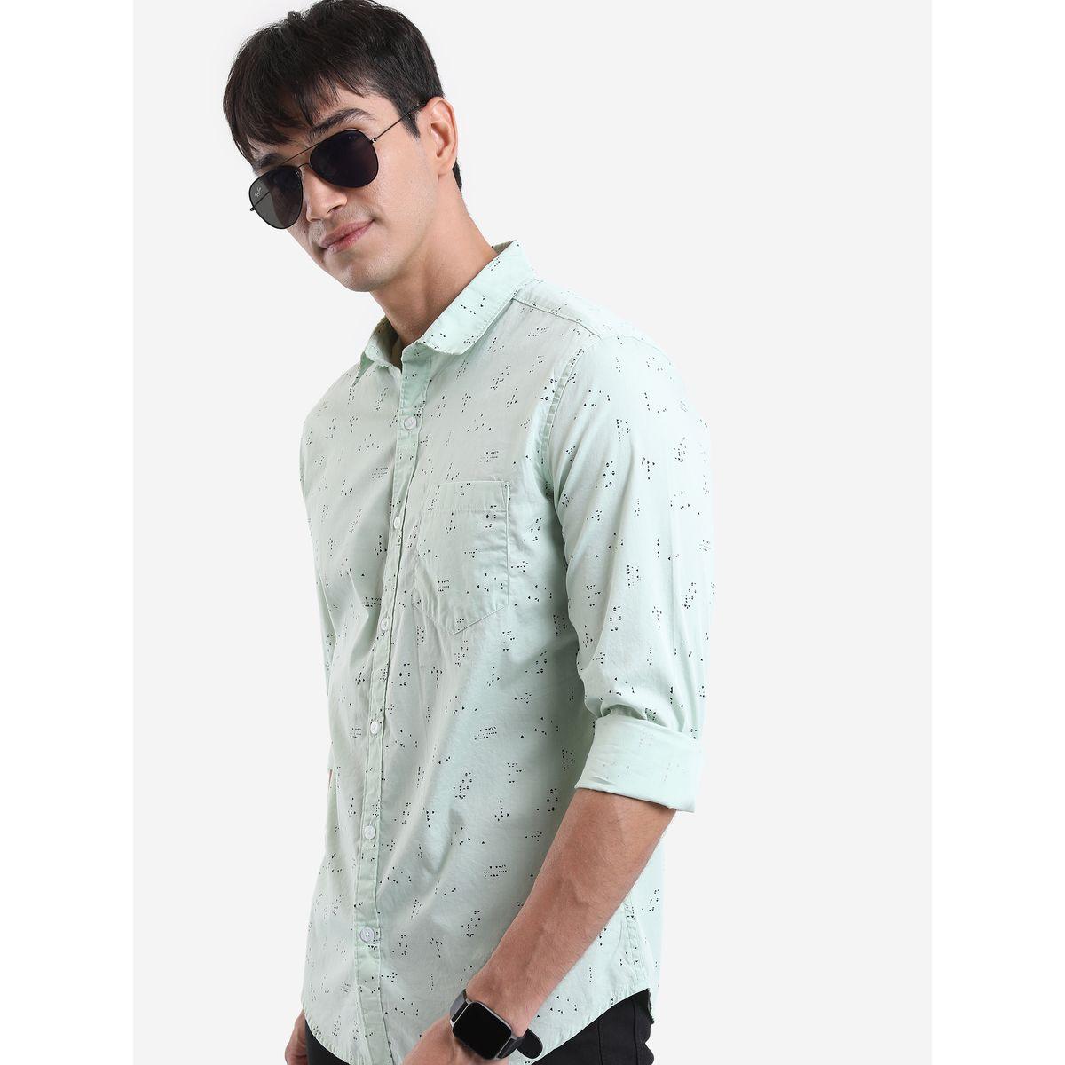 Highlander X Styli Ditsy Print Slim Fit Casual Shirt-men-clothing-shirts-image-4