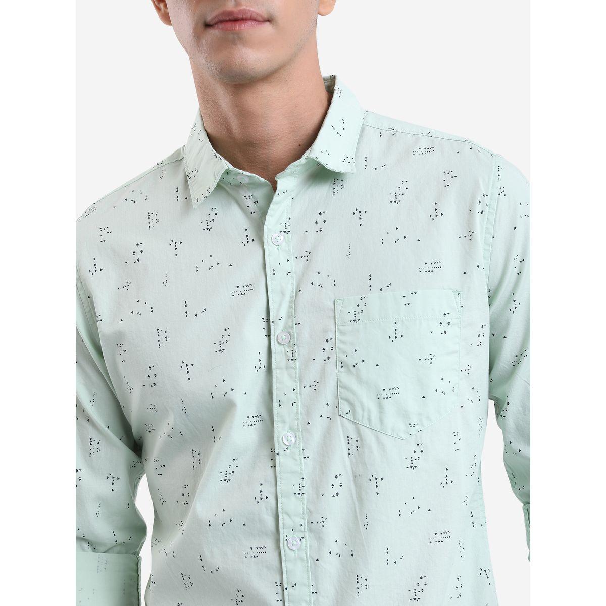 Highlander X Styli Ditsy Print Slim Fit Casual Shirt-men-clothing-shirts-image-5