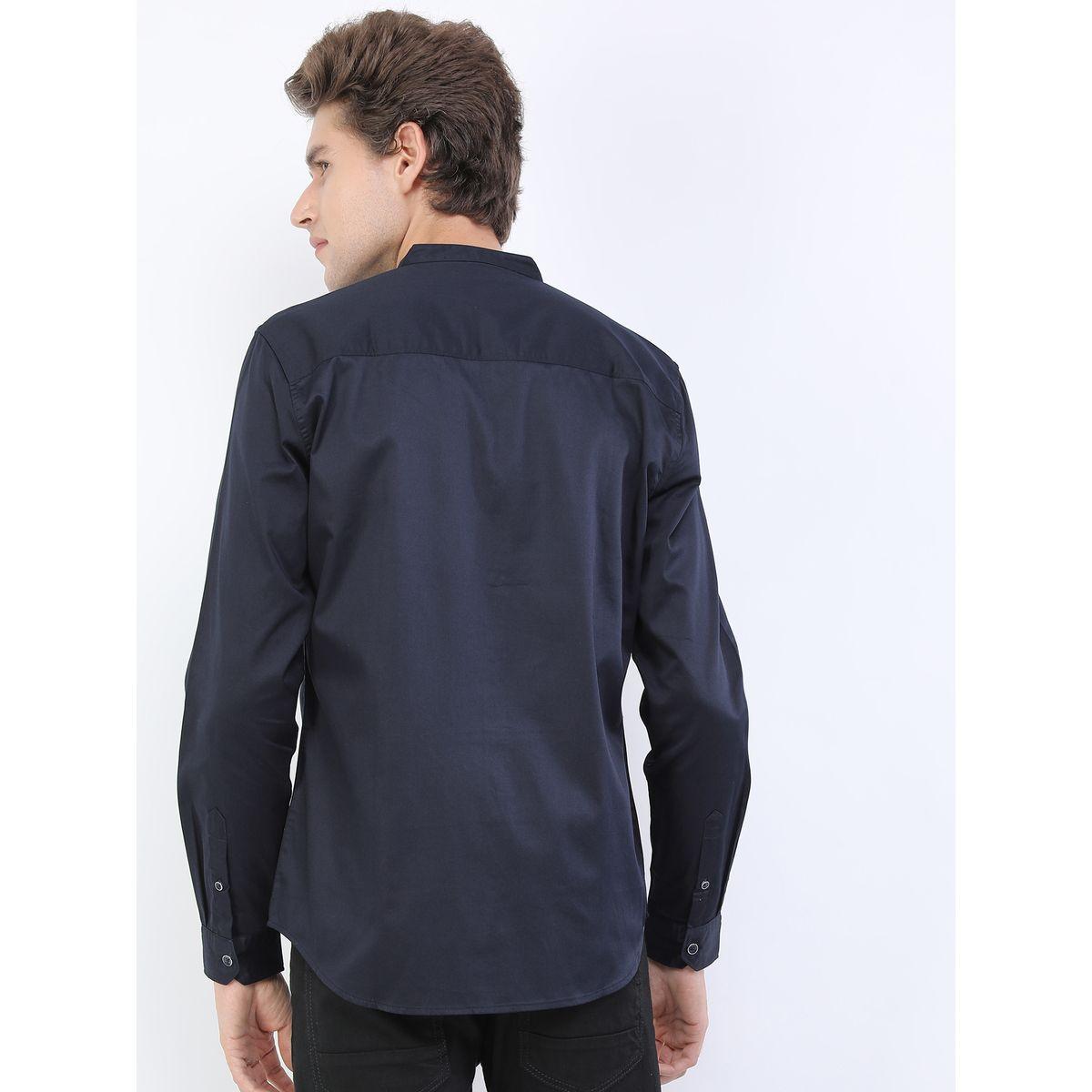 Ketch X Styli Slim Fit Cotton Shirt with Patch Pocket-men-clothing-shirts-image-3