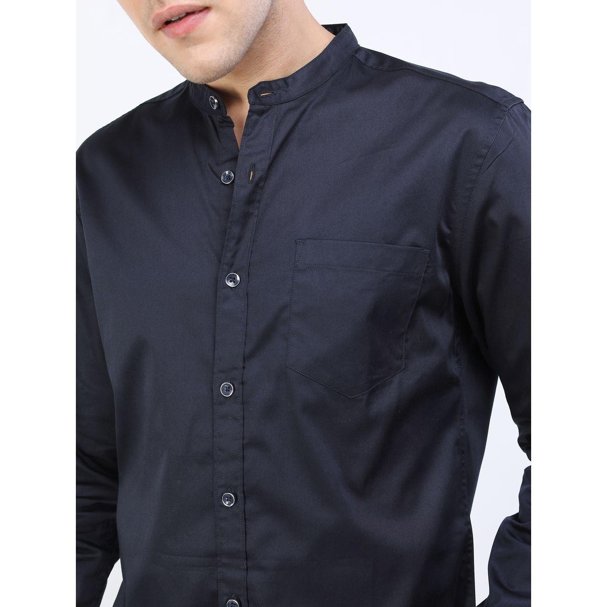 Ketch X Styli Slim Fit Cotton Shirt with Patch Pocket-men-clothing-shirts-image-4