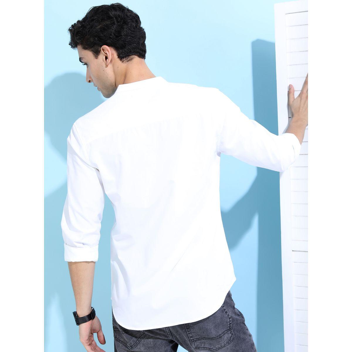Ketch X Styli Solid Slim Fit Casual Shirt-men-clothing-shirts-image-3