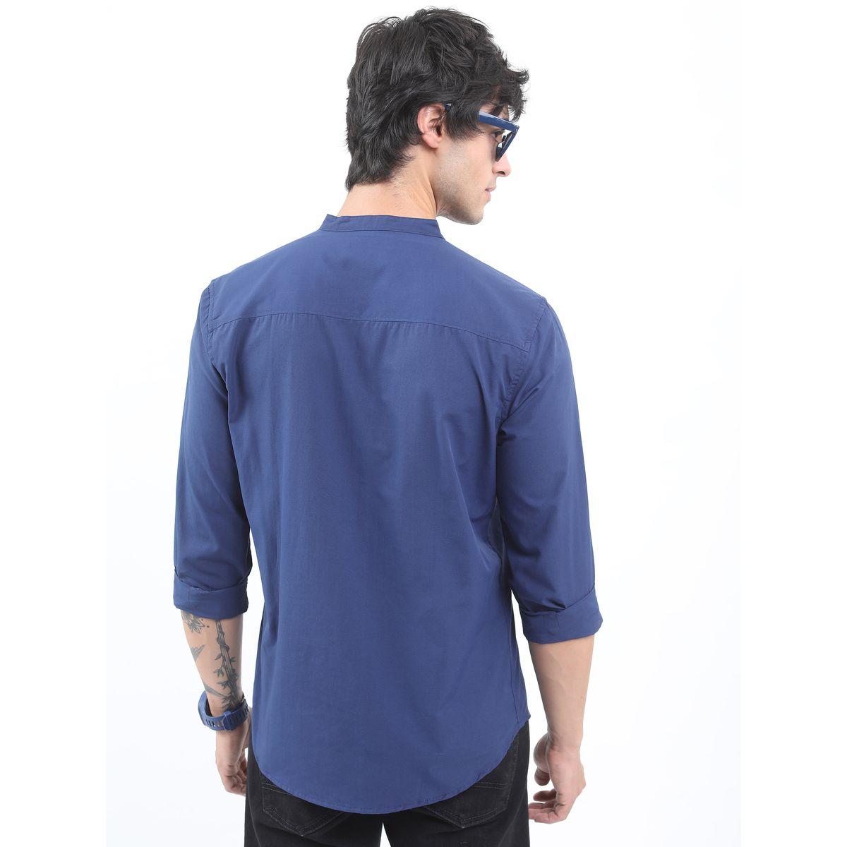 Ketch X Styli Solid Slim Fit Casual Shirt-men-clothing-shirts-image-3
