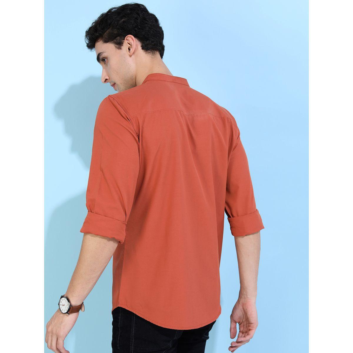 Ketch X Styli Solid Slim Fit Casual Shirt-men-clothing-shirts-image-3