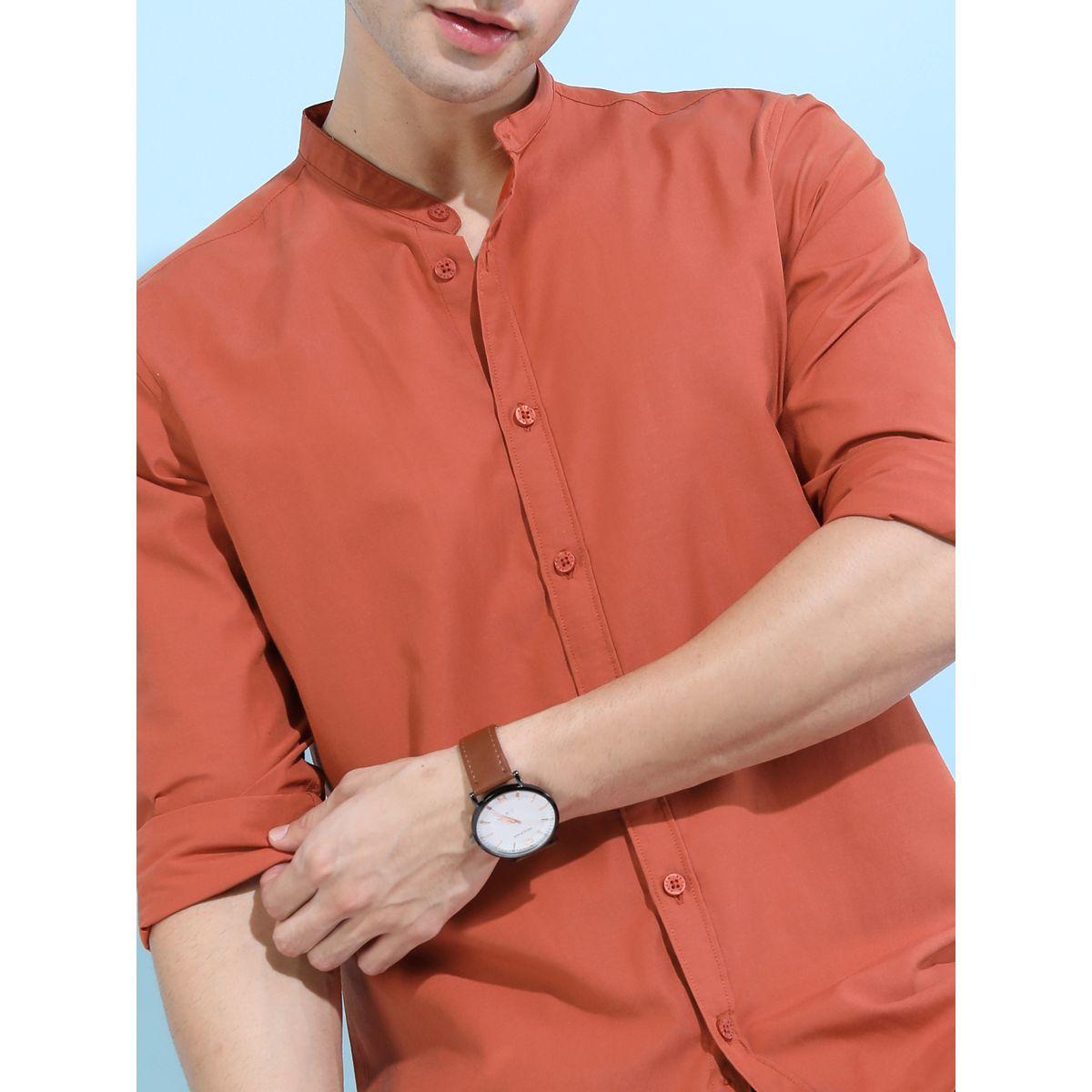 Ketch X Styli Solid Slim Fit Casual Shirt-men-clothing-shirts-image-4