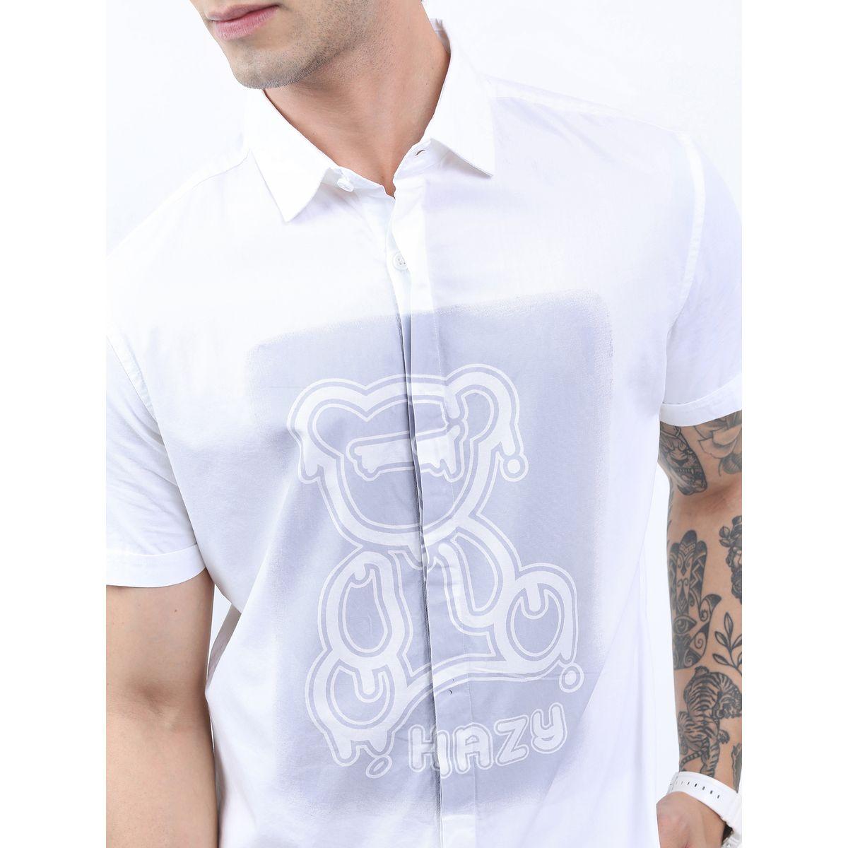 Ketch X Styli Bear Graphic Slim Fit Shirt with Concealed Placket-men-clothing-shirts-image-5