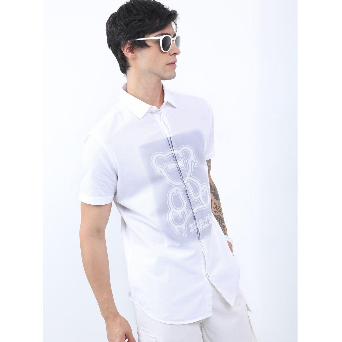 Ketch X Styli Bear Graphic Slim Fit Shirt with Concealed Placket-men-clothing-shirts-image-6