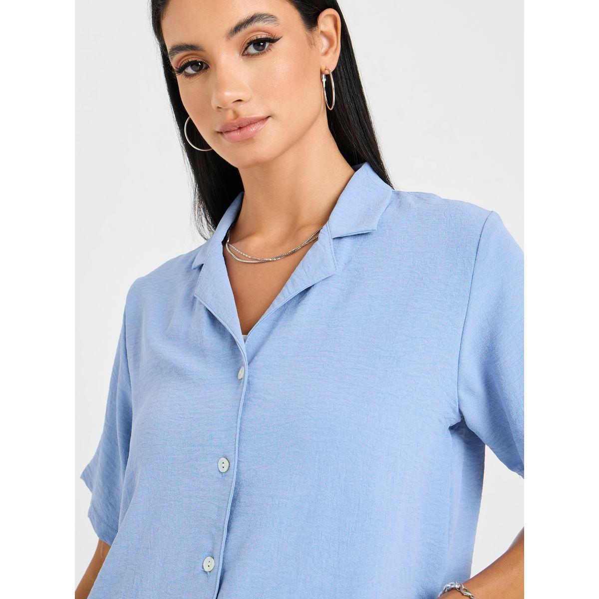 Styli Longline Resort Shirt & Wide Leg Trouser Co-Ord Set-women-clothing-coordsets-image-7